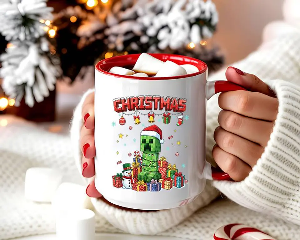 Arquivo Combo Caneca + Moletom Natalino Minecraft 9