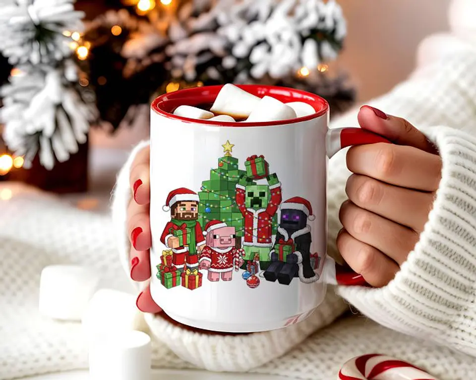 Arquivo Combo Caneca + Moletom Natalino Minecraft 13