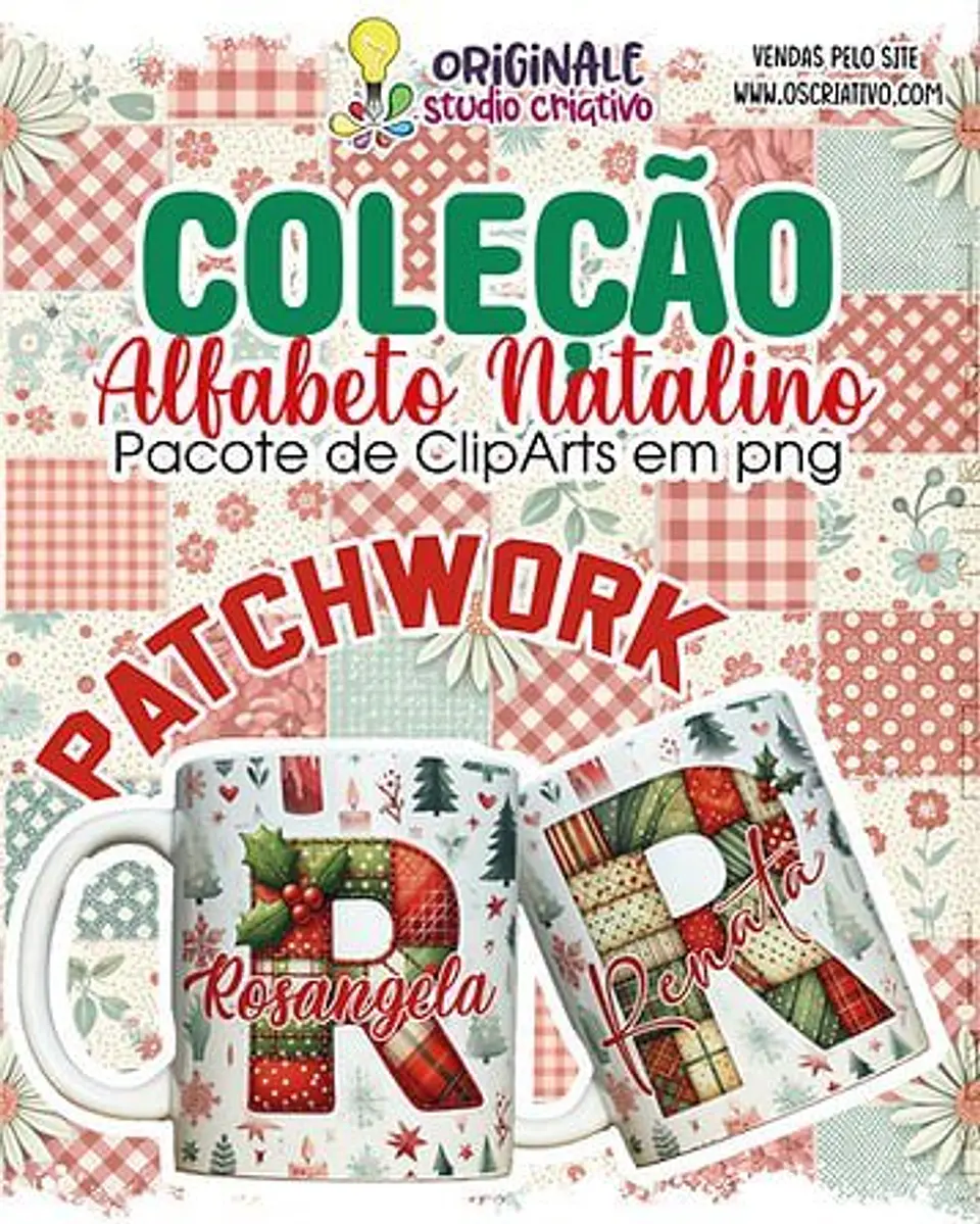 Arquivo Digital Coleção Alfabeto Natalino Patchwork 1