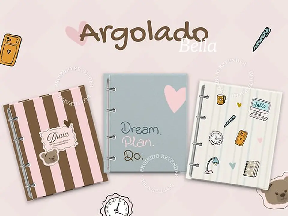 Arquivo Digital Capas Argolado Bella School 1