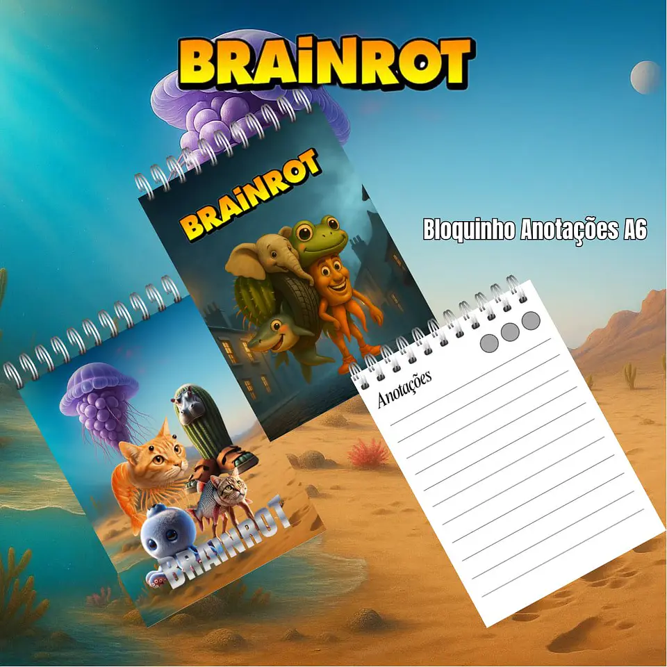 Arquivo Digital Livro de Colorir Brainrot 3