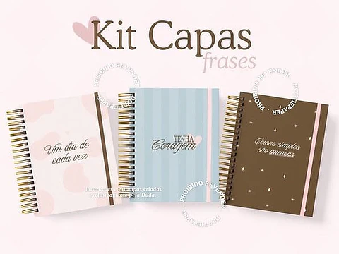 Arquivo Digital Kit Capas Frases