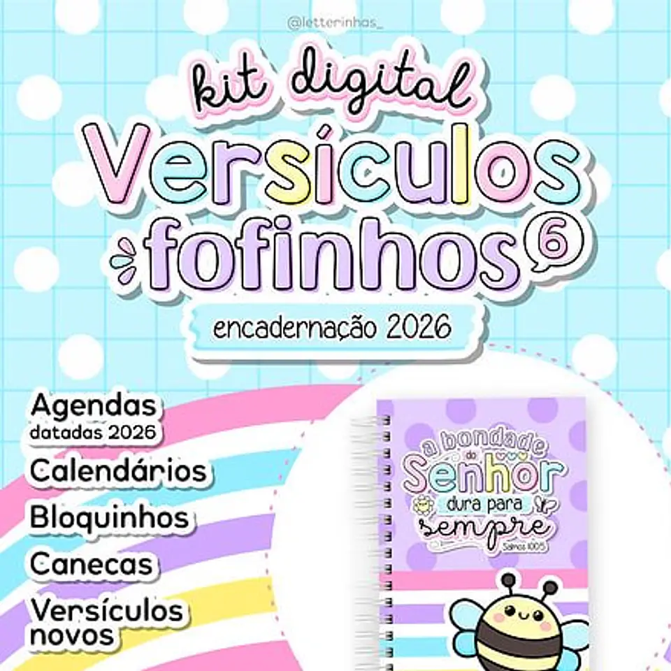 Arquivo Digital Versiculos Fofinhos Encadernação 2026 1
