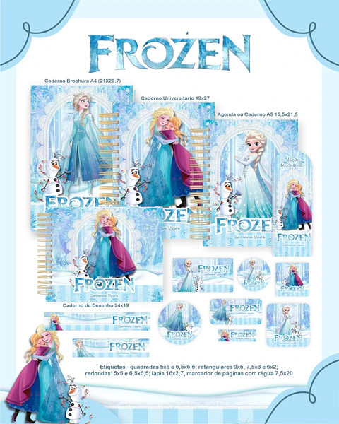 Arquivo Digital Pack Escolar 2.0 2026 Frozen