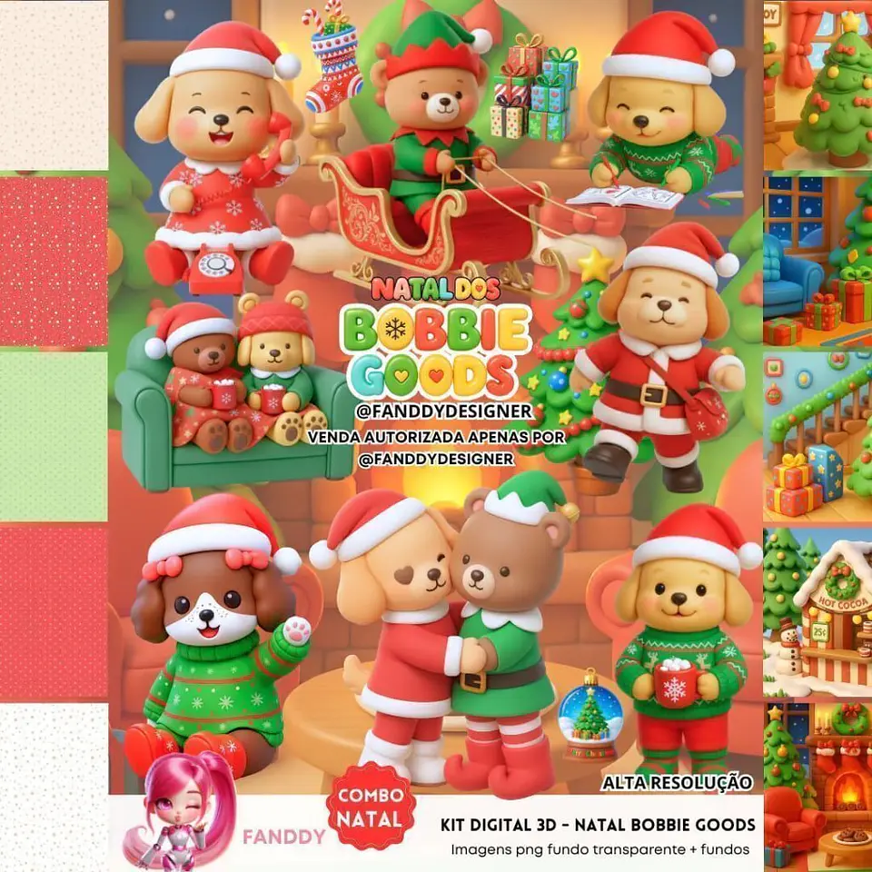 Arquivo Digital Combo 12 Kits Digitais Natalinos 2