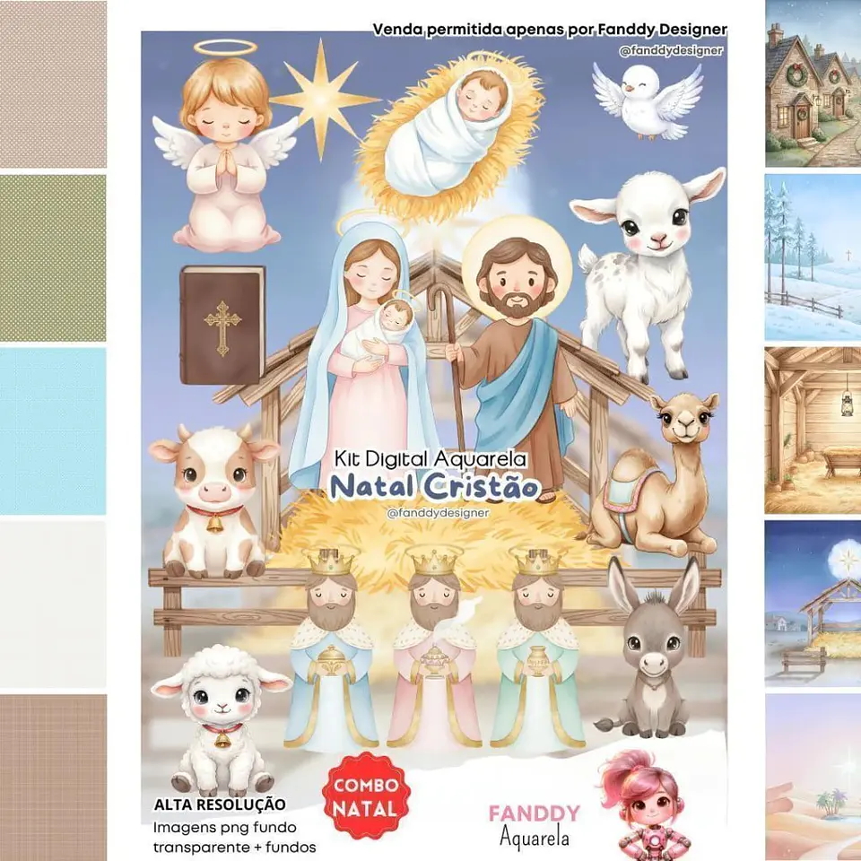 Arquivo Digital Combo 12 Kits Digitais Natalinos 21