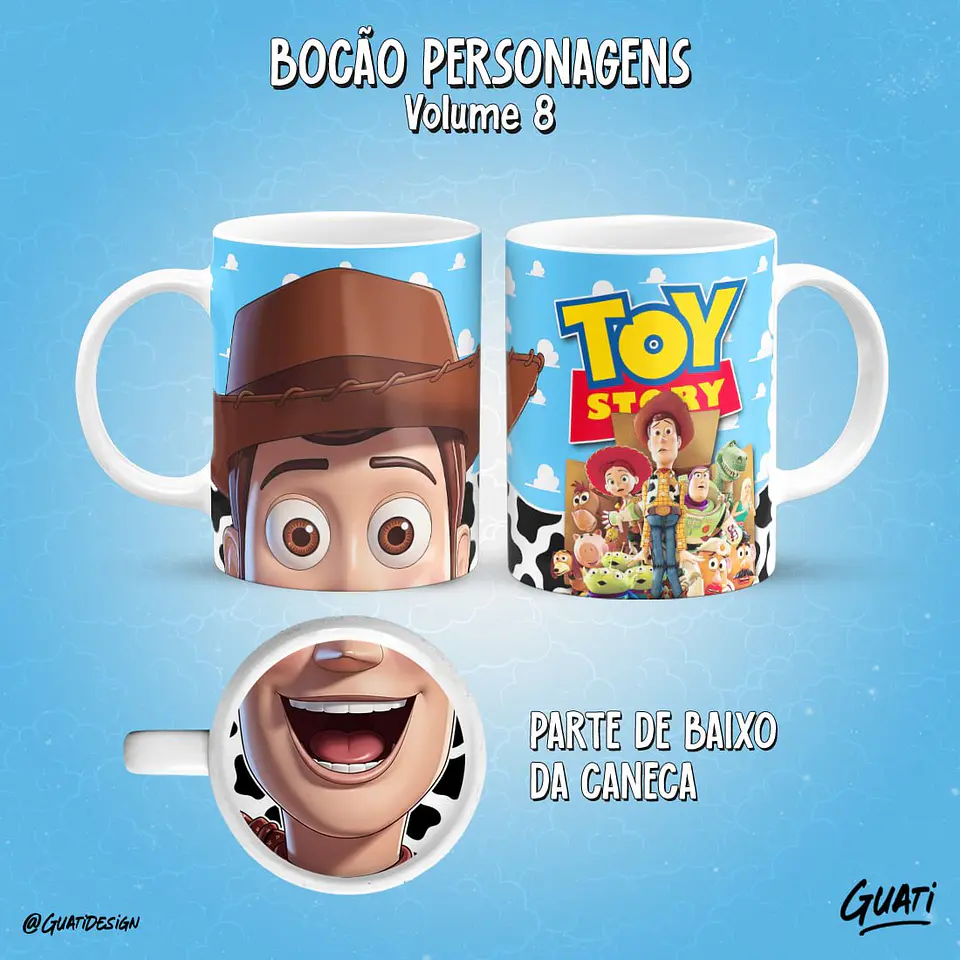Arquivo Digital Canecas Bocão Personagens Volume 8 6