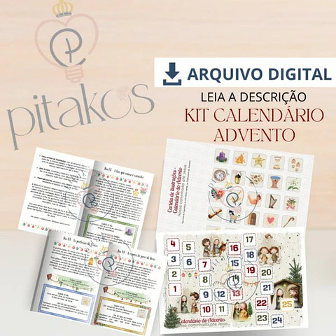 Arquivo Digital Kit Calendário Advento