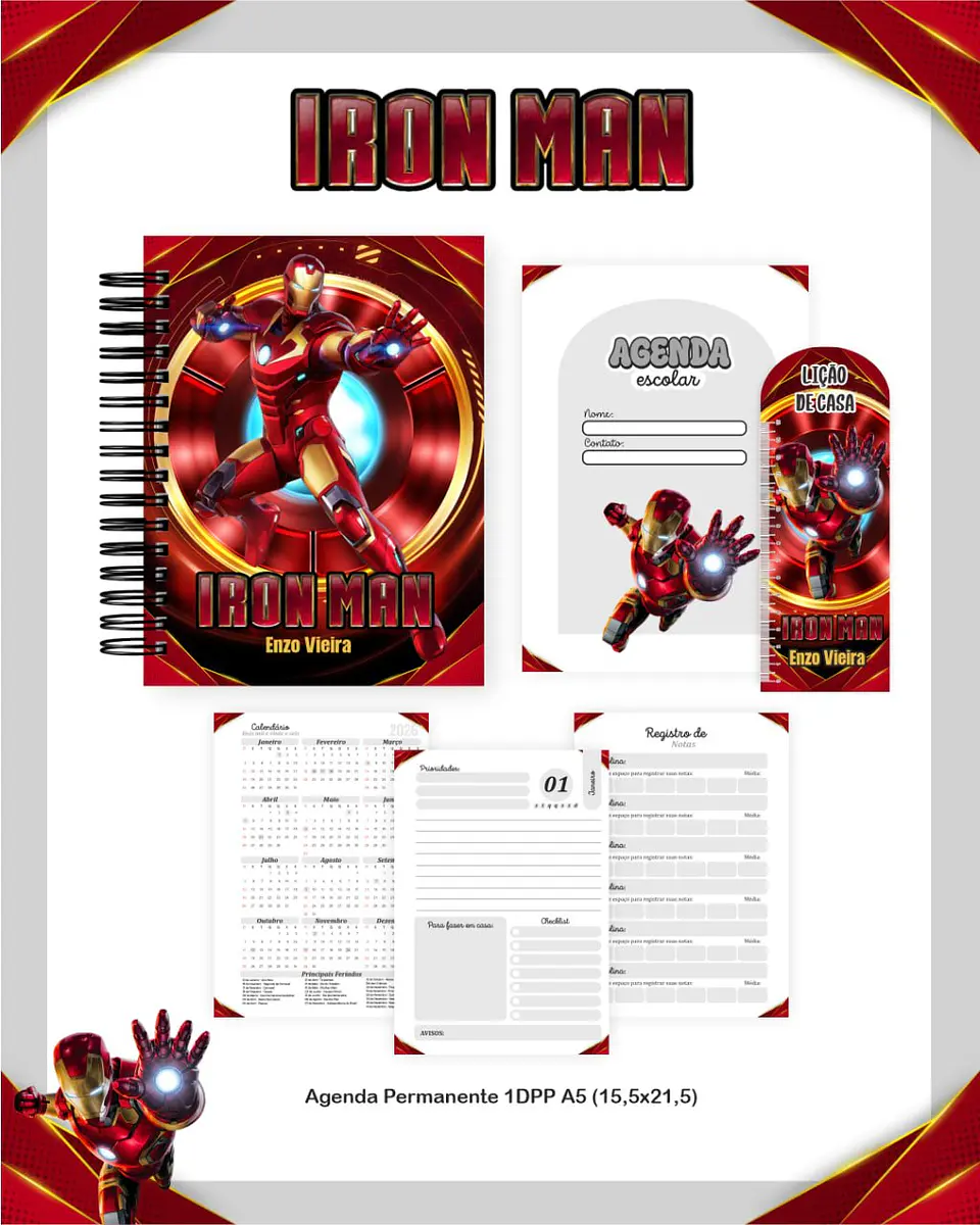 Arquivo Digital Pack Escolar 2.0 2026 Homem Aranha 3