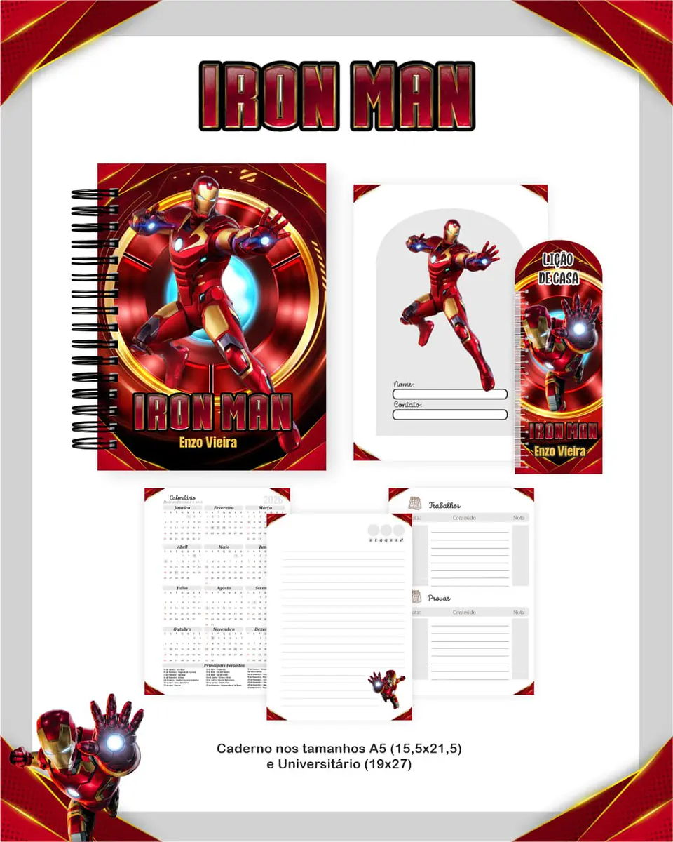 Arquivo Digital Pack Escolar 2.0 2026 Homem Aranha 5