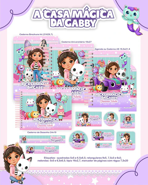 Arquivo Digital Pack Escolar 2.0 2026 A Casa Magica da Gabby