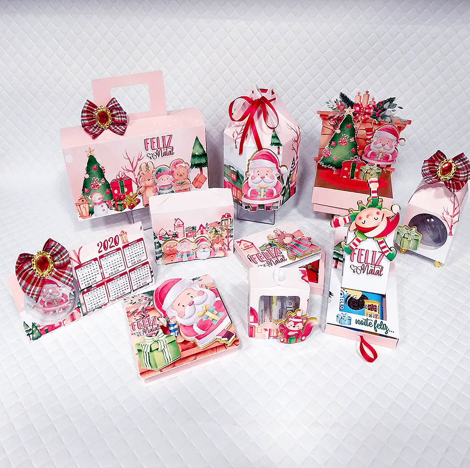Arquivo de Corte Kit Natal Aquarelado 1