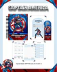 Arquivo Digital Pack Escolar 2.0 2026 Capitão America - Thumbnail 2