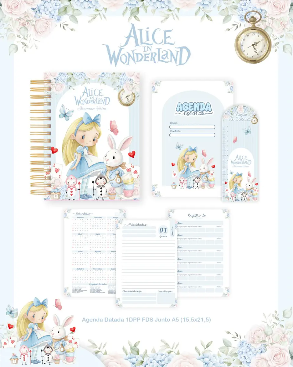 Arquivo Digital Pack Escolar 2.0 2026 Alice in Wonderland 3