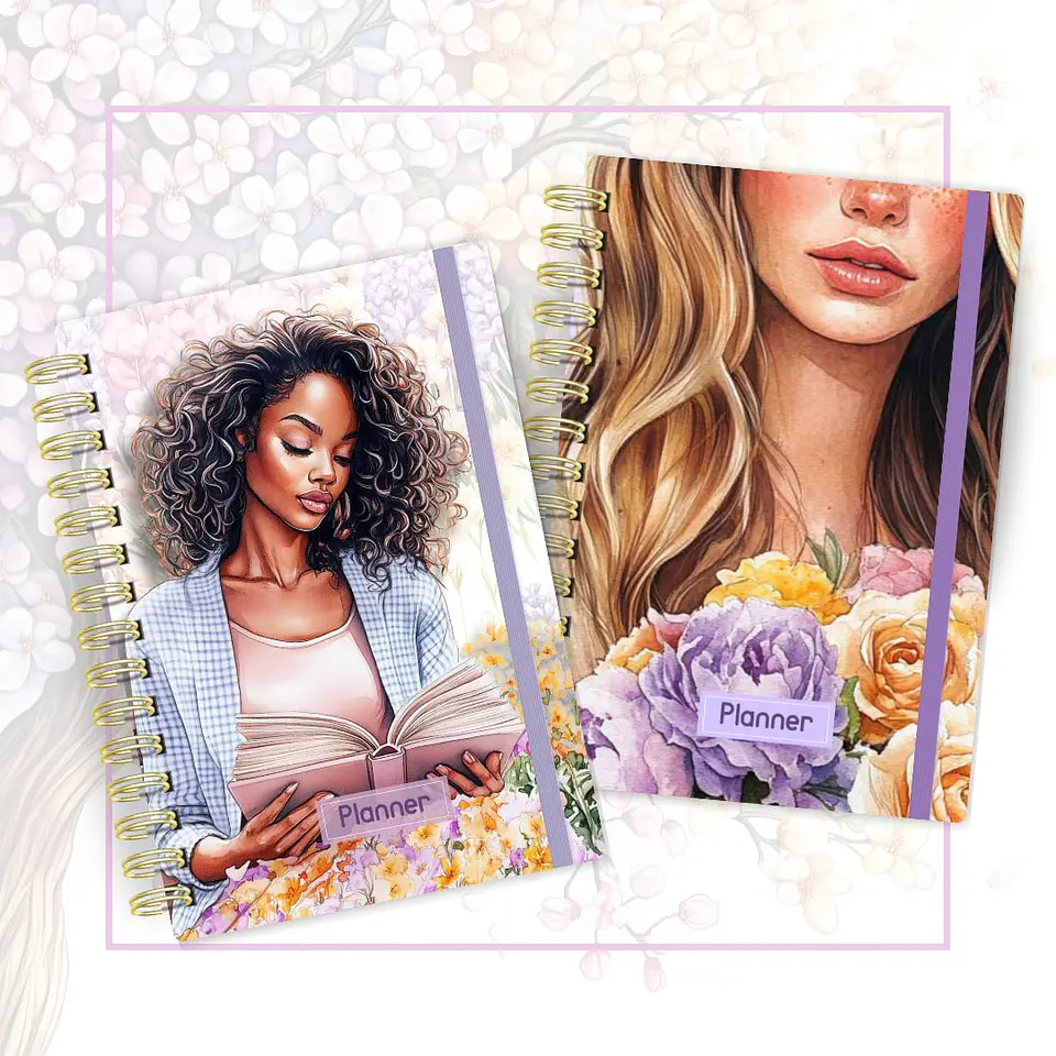 Arquivo Digital Pack Planner Sunny Blossom A5 Datado e Permanente 3