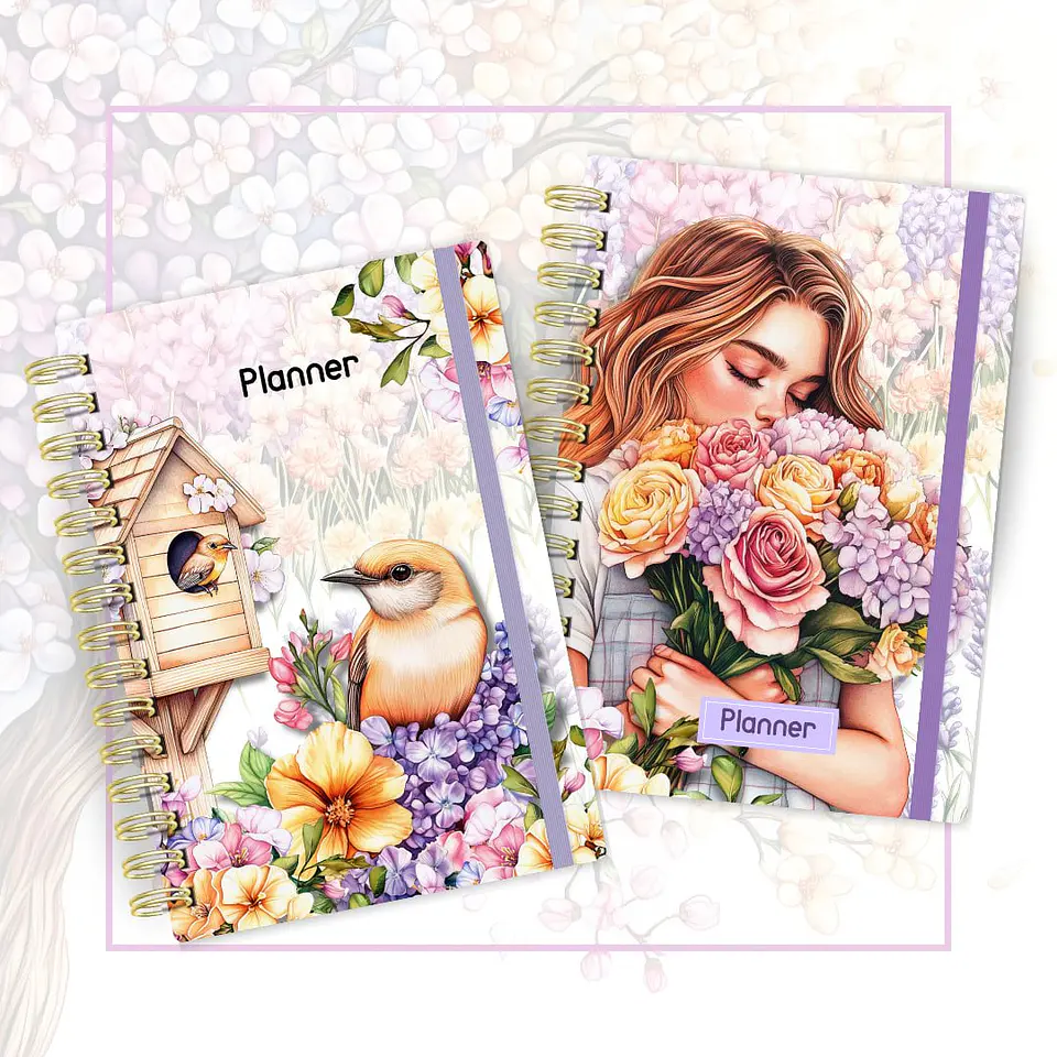 Arquivo Digital Pack Planner Sunny Blossom A5 Datado e Permanente 5
