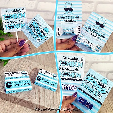 Arquivo de Corte Mini Kit Digital Novembro Azul