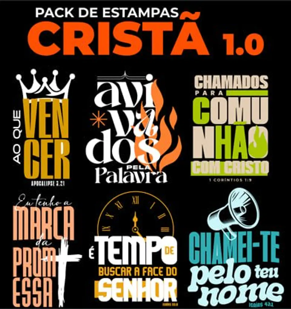 Arquivo Digital Pack de Estampas Cristã 1.0 1