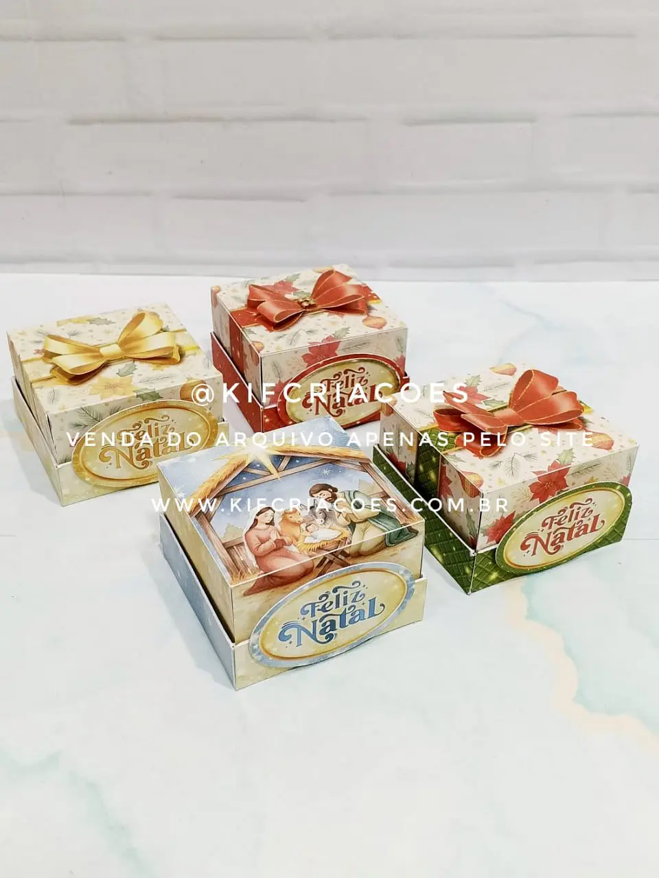 Arquivo de Corte Caixa Brownie Natalina 1