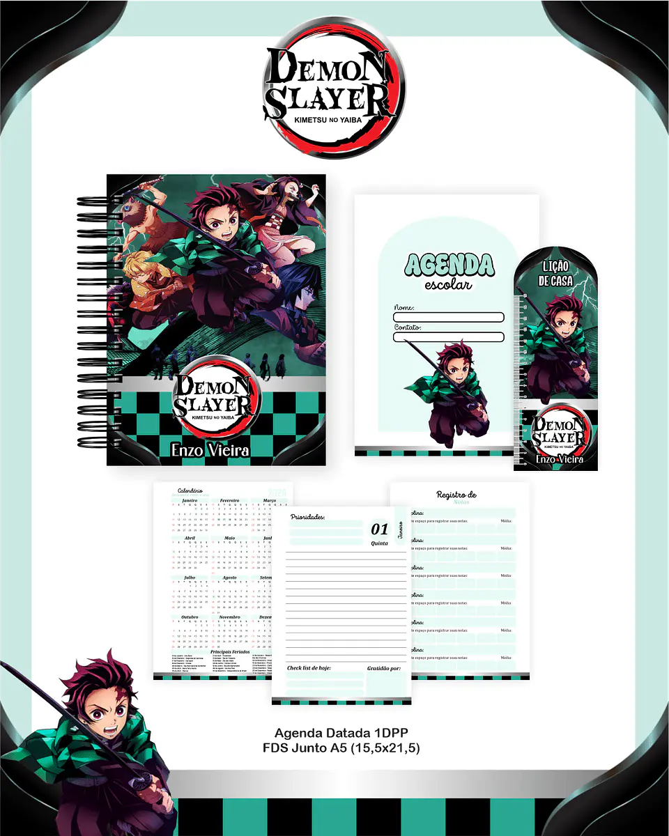 Arquivo Digital Escolar 2026 Demon Slayer 3