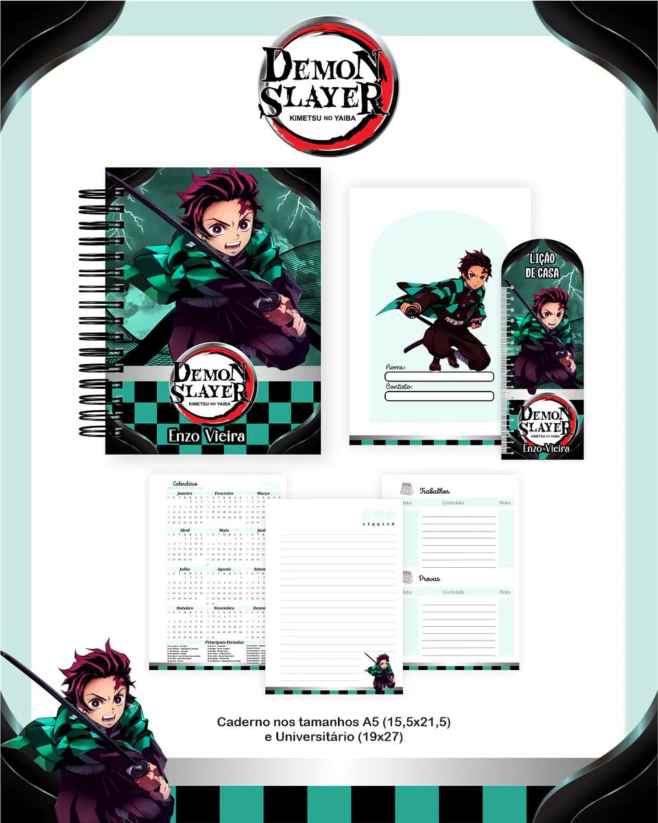 Arquivo Digital Escolar 2026 Demon Slayer 4