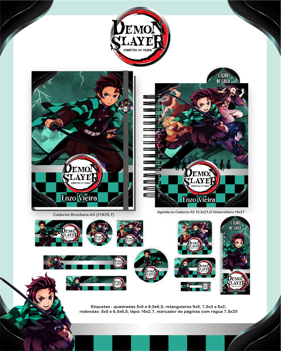 Arquivo Digital Escolar 2026 Demon Slayer 5