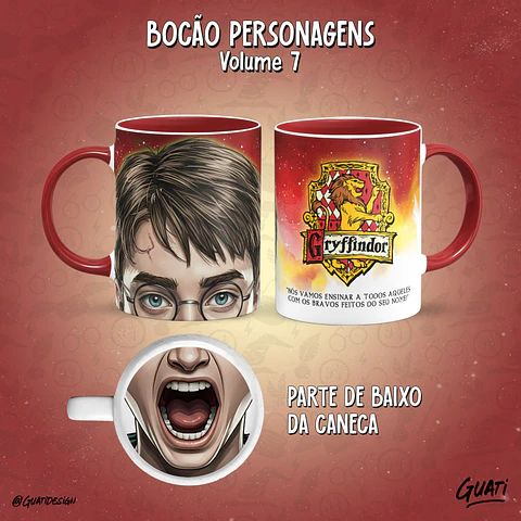 Arquivo Digital Arte Caneca Bocão Personagens Vol. 7