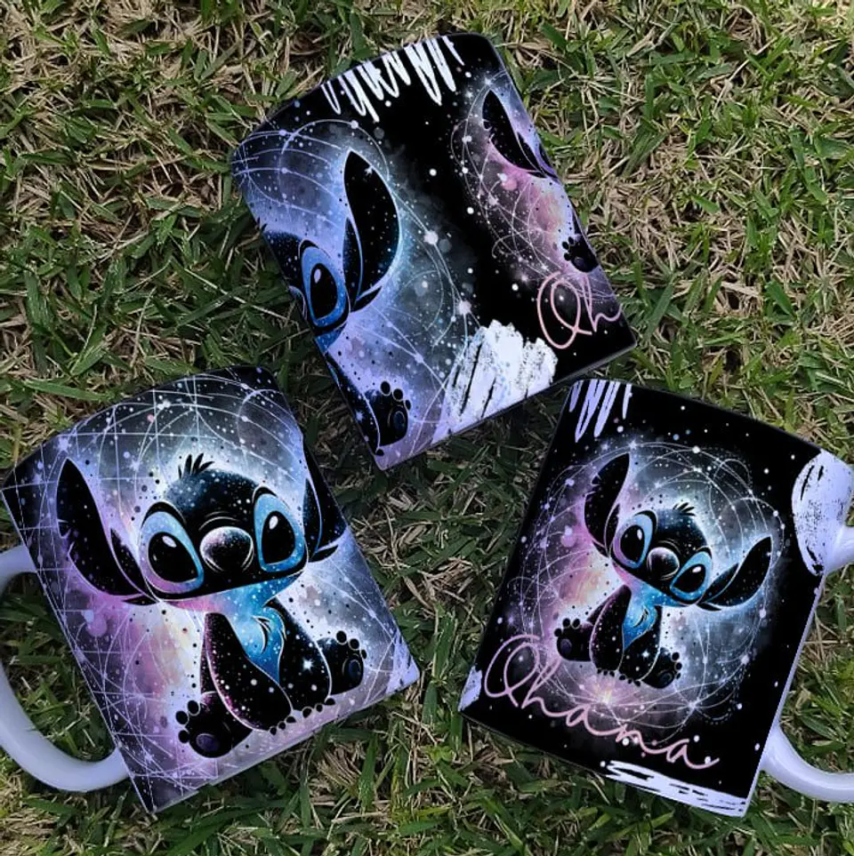 Arquivo Digital Arte Caneca Stitch Black 4