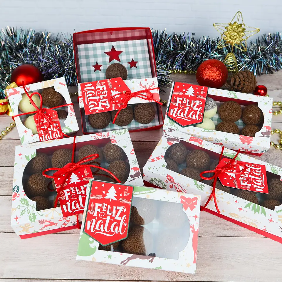 Arquivo de Corte Kit Natal Vermelho (Feliz Natal) 5
