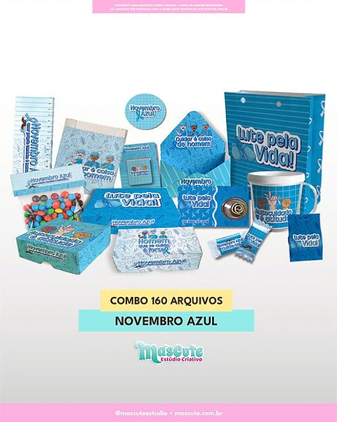 Arquivo de Corte Combo 160 Arquivos Novembro Azul