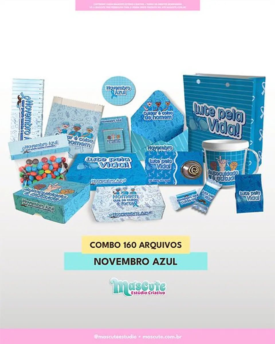 Arquivo de Corte Combo 160 Arquivos Novembro Azul 1