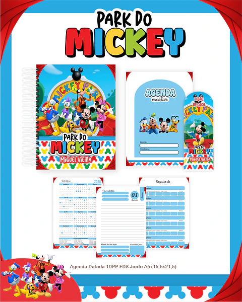 Arquivo Combo Escolar Mickey Park