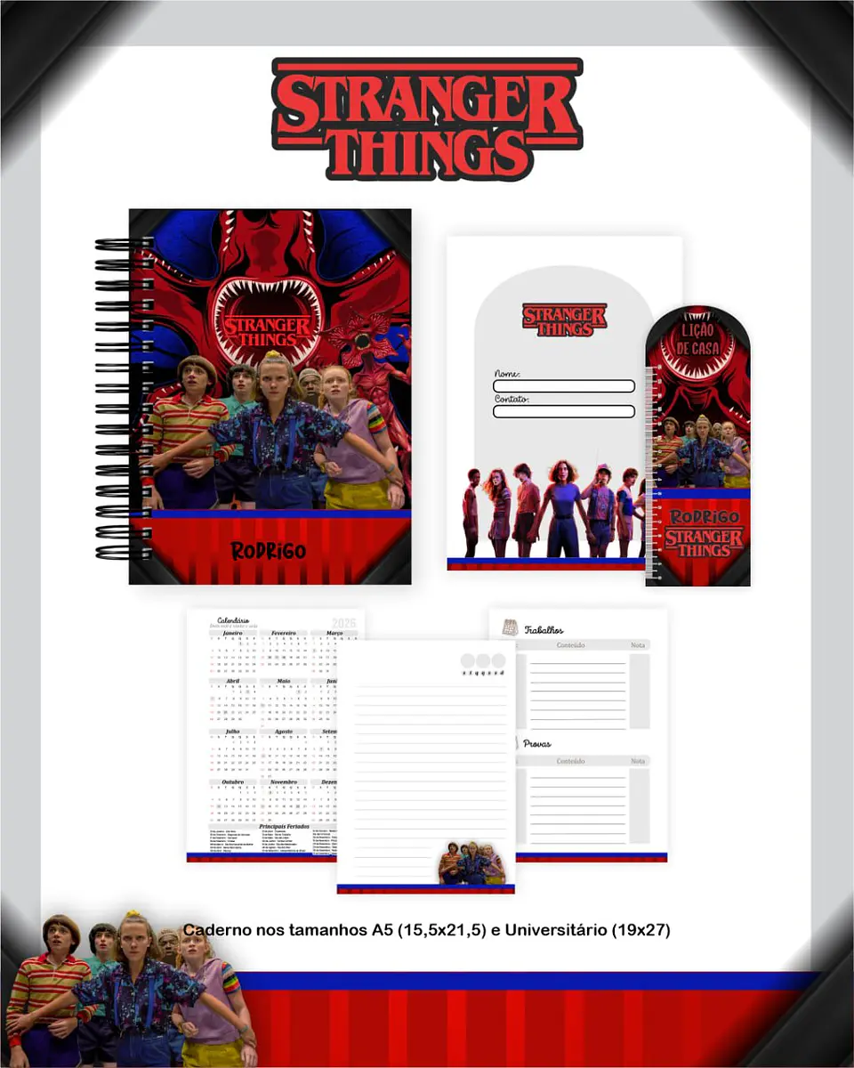 Arquivo Digital Escolar 2026 Stranger Things 3