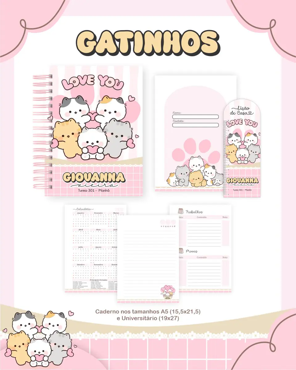 Arquivo Digital Escolar 2026 Gatinhos 2