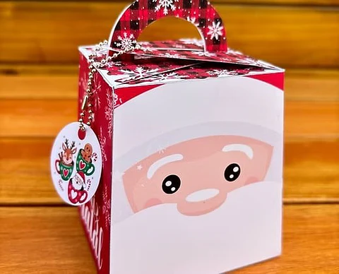 Arquivo de Corte Caixa Mini Panetone Natal