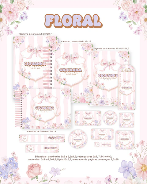 Arquivo Digital Escolar 2026 Floral