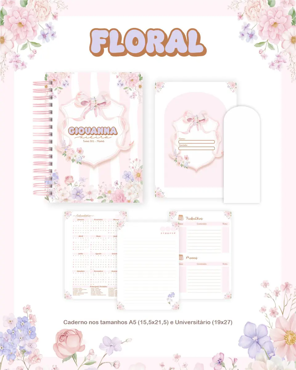 Arquivo Digital Escolar 2026 Floral 2