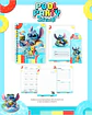 Arquivo Digital Escolar 2026 Pool Party Stitch - Thumbnail 3