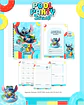 Arquivo Digital Escolar 2026 Pool Party Stitch - Thumbnail 5