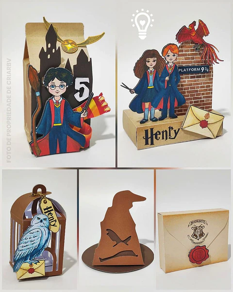 Arquivo de Corte Kit Festa Harry Potter