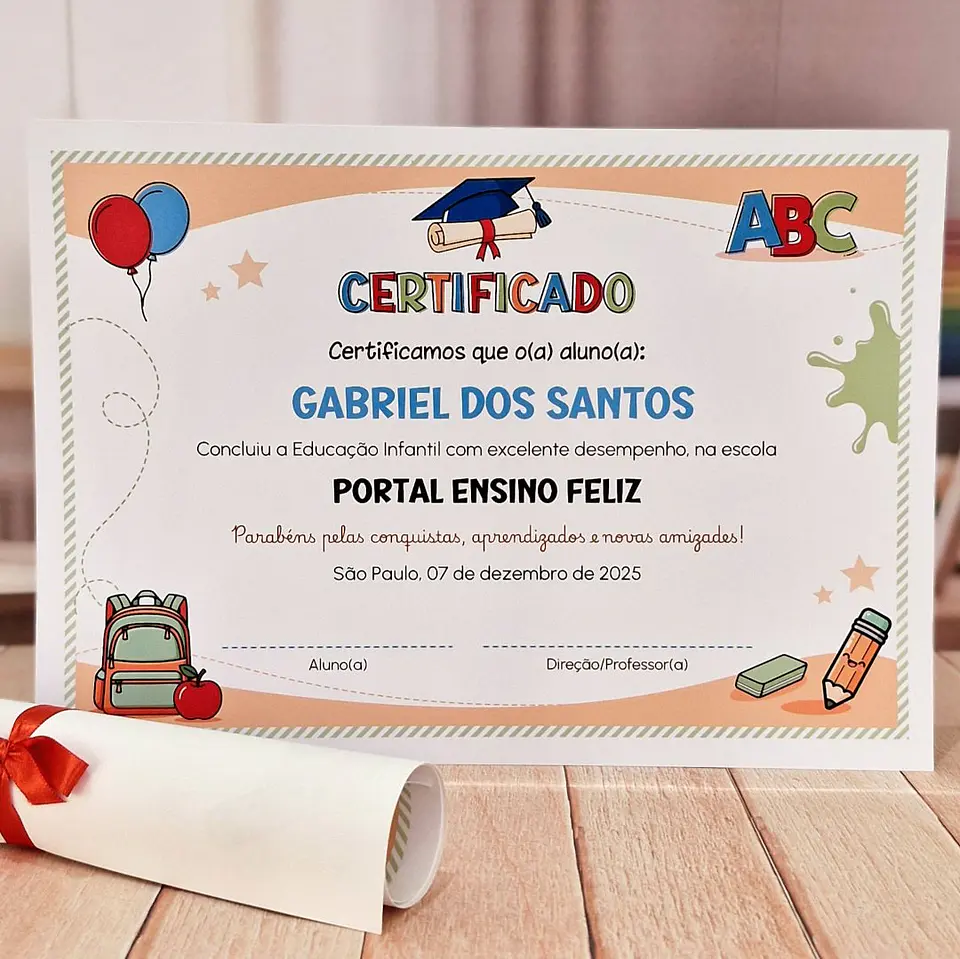 Arquivo de Corte Kit Digital Personalizáveis ABC 7