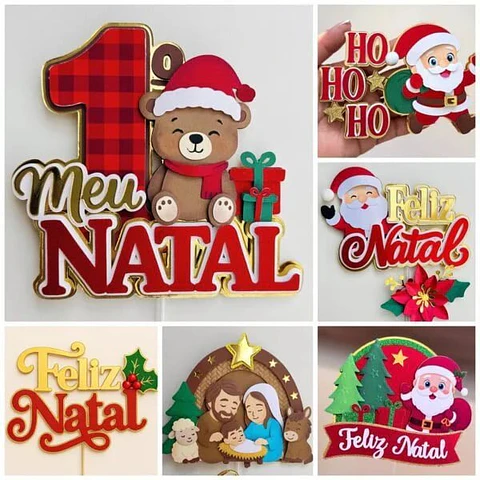Arquivo de Corte Pacote Topos de Natal 2025