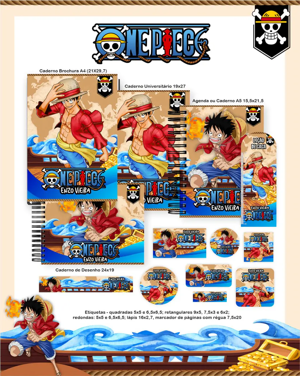 Arquivo Digital Escolar 2026 One Piece 1