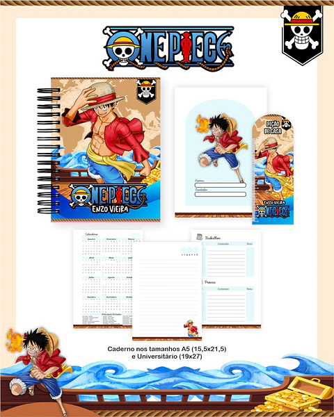 Arquivo Digital Escolar 2026 One Piece