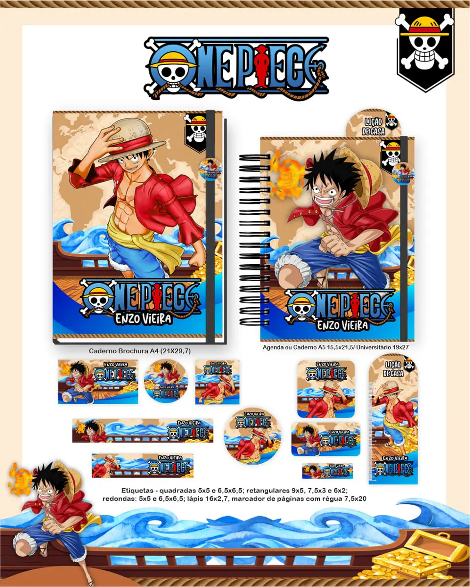Arquivo Digital Escolar 2026 One Piece 4