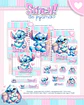 Arquivo Digital Escolar 2026 Stitch de Pijama - Thumbnail 1