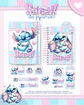 Arquivo Digital Escolar 2026 Stitch de Pijama - Thumbnail 3
