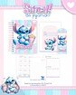 Arquivo Digital Escolar 2026 Stitch de Pijama - Thumbnail 4