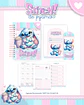 Arquivo Digital Escolar 2026 Stitch de Pijama - Thumbnail 5