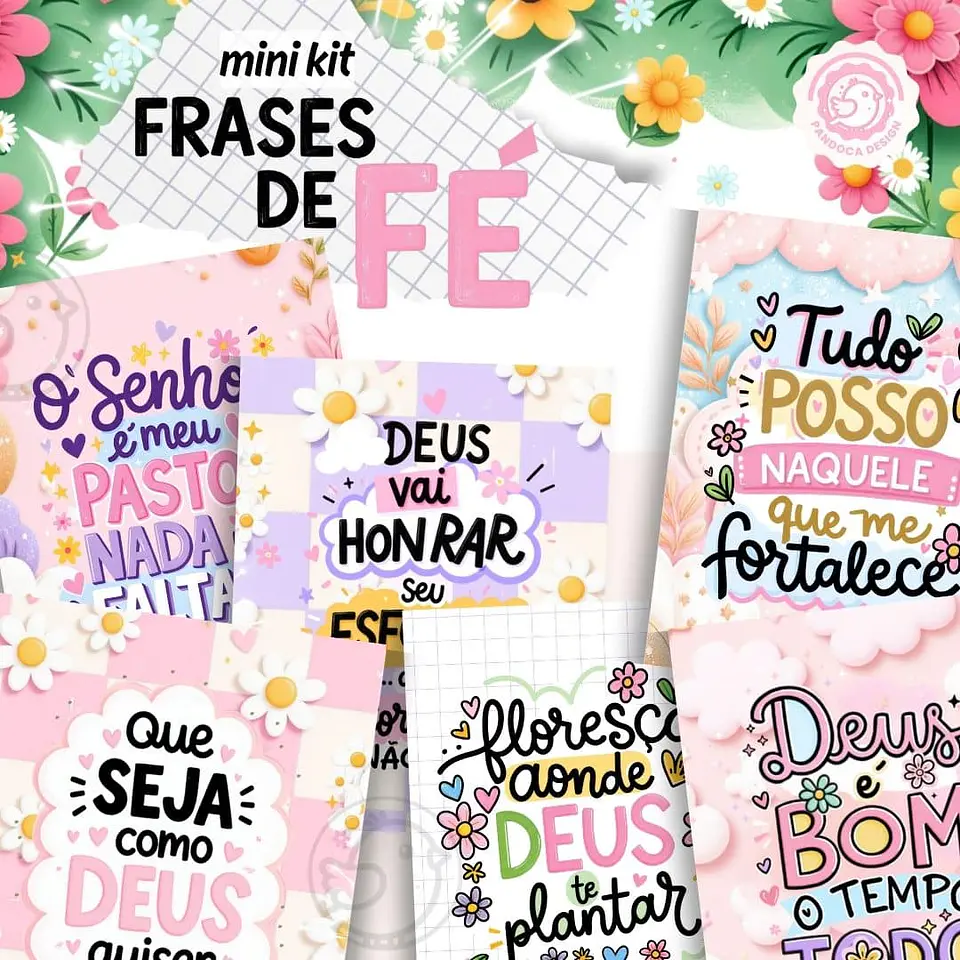 Arquivo Digital Mini Kit Frases de Fé 2